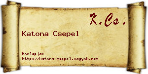 Katona Csepel névjegykártya
